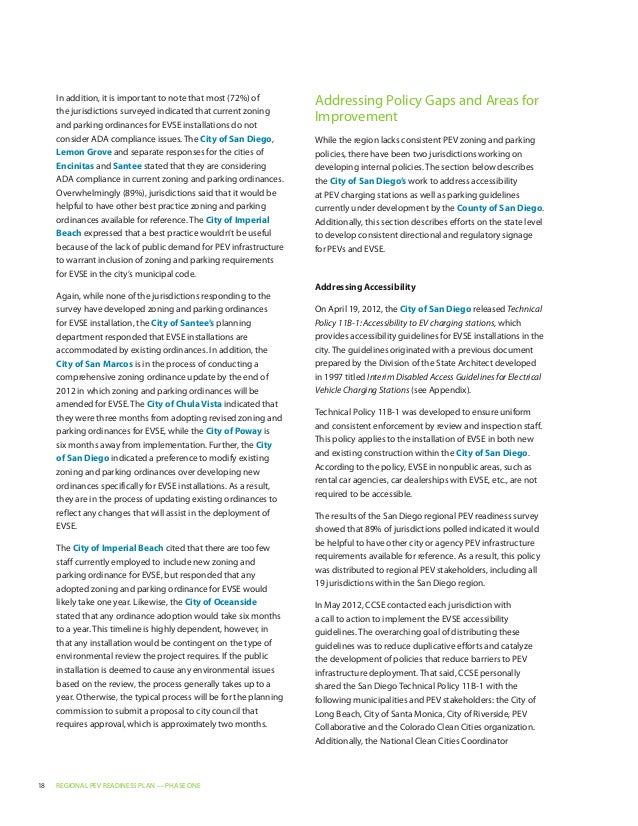 San Diego Regional Plugin Electric Vehicle Readiness Plan Phase One…