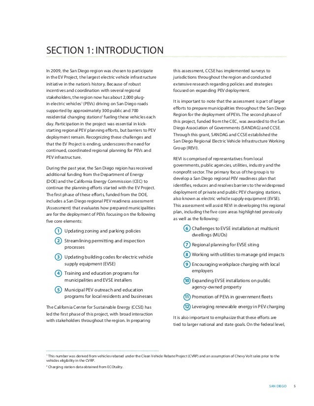 San Diego Regional Plugin Electric Vehicle Readiness Plan Phase One…