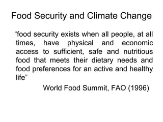 Climate Change and Human Insecurity in South Asia | PPT