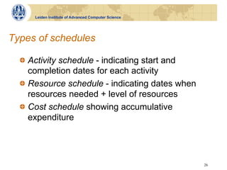 SDPM - Lecture 4 - Activity planning and resource allocation | PDF