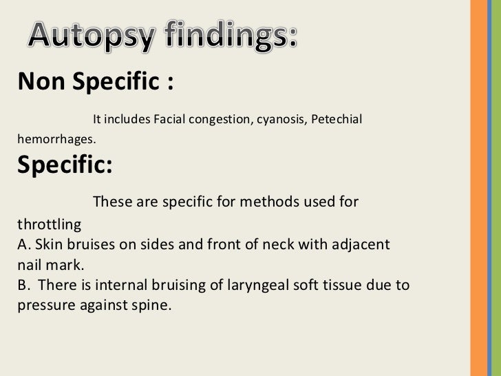 Throttling Choking And Environmental Asphyxia