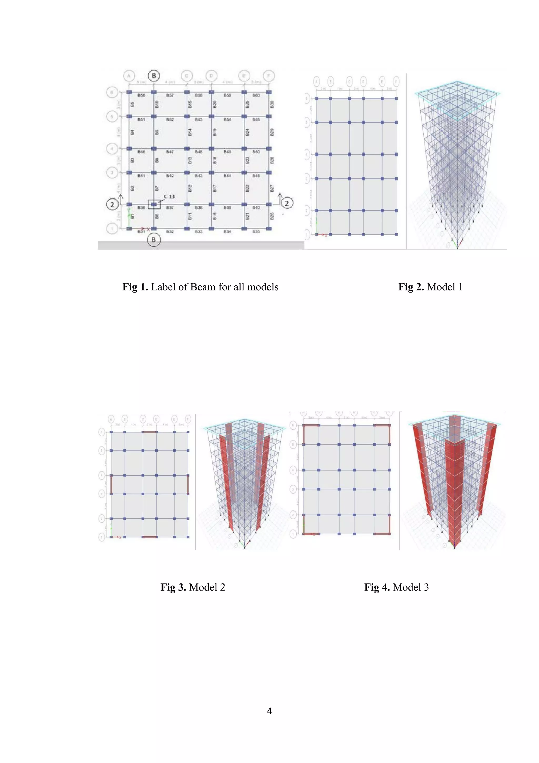 4
Fig 1. Label of Beam for all models Fig 2. Model 1
Fig 3. Model 2 Fig 4. Model 3
 