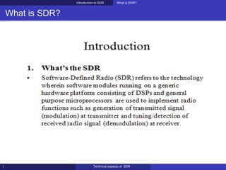Sdr | PPT
