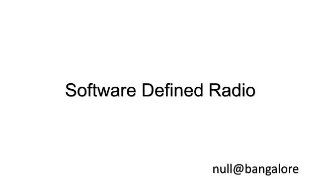 Software Defined Radio