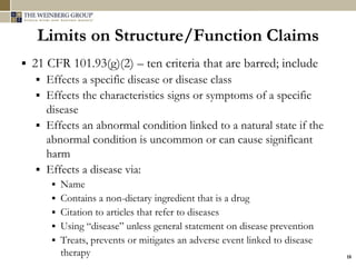 Regulation of Dietary Supplements | PDF