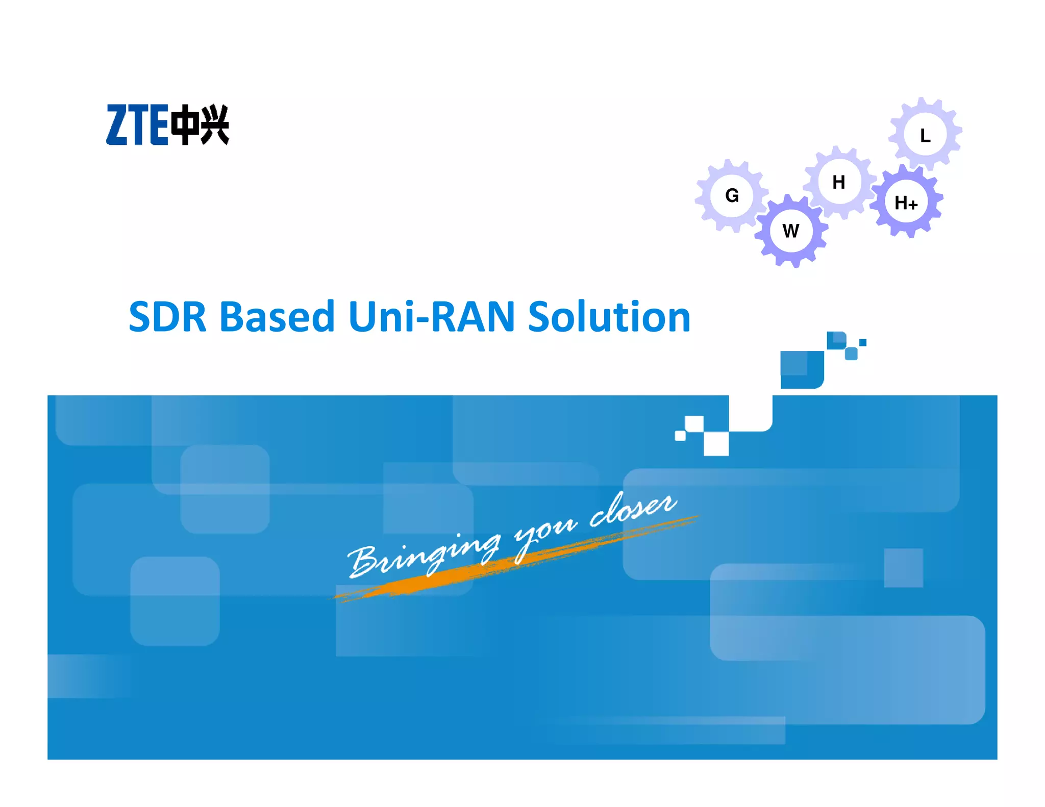 Sdr based uni ran solution | PPT