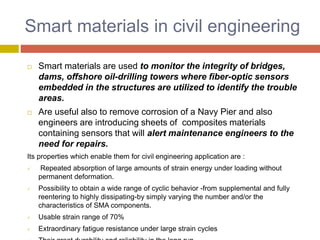 Smart materials | PPTX