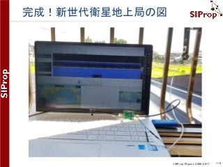 ©SIProp Project, 2006-2017 118
完成！新世代衛星地上局の図
 