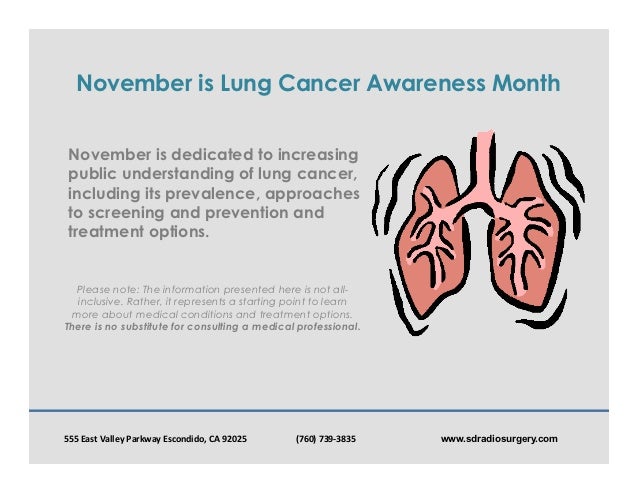 lung cancer awareness month