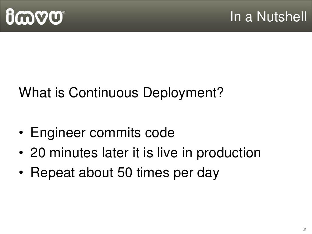 In a Nutshell What is