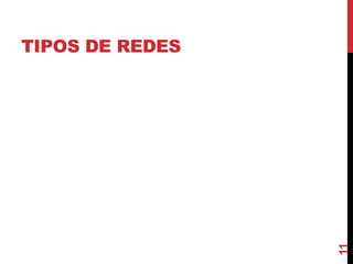 11

TIPOS DE REDES

 
