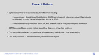 A pro-poor approach to upgrade value chains in Tanintharyi region of Myanmar