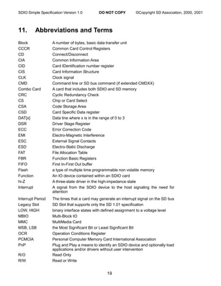 Sd sdio specsv1 | PDF