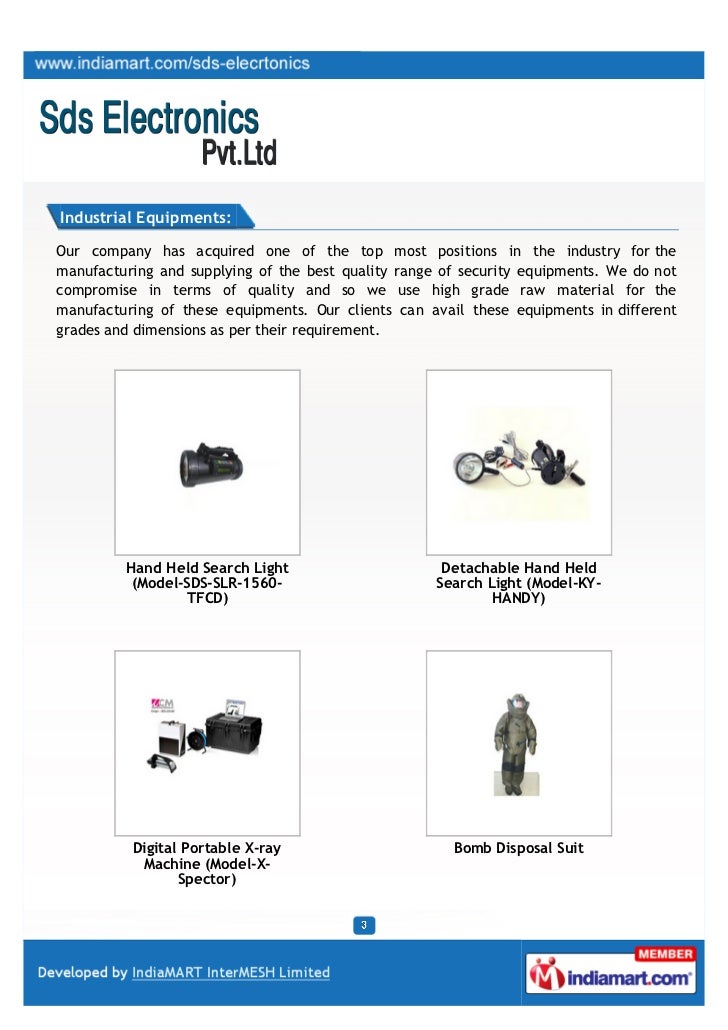 S. D. S. Electronics Pvt. Ltd., Haryana, Electronic Security Equipment