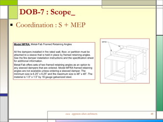 DOB-7 : Scope   Coordination : S + MEP 