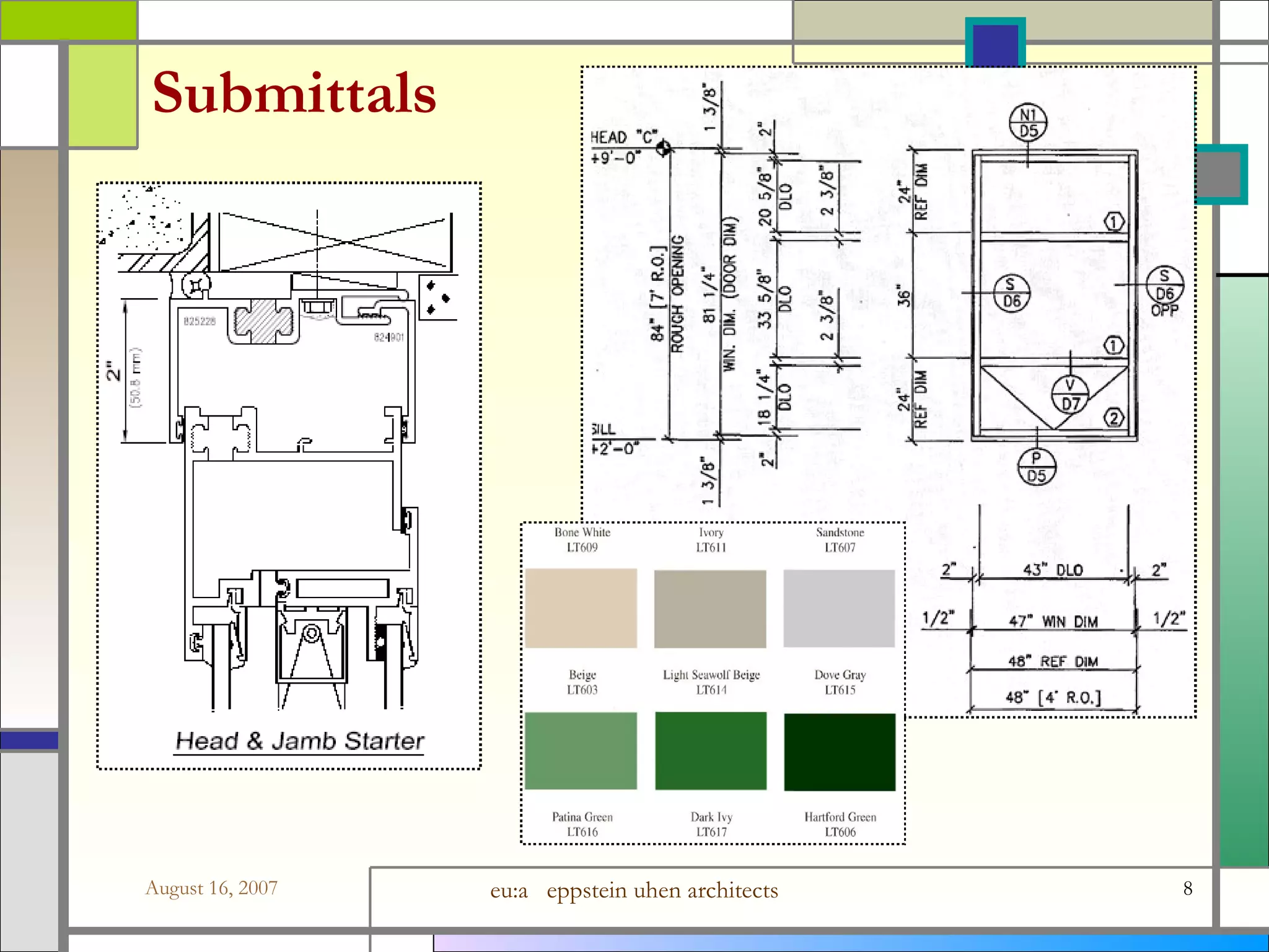 Submittals 