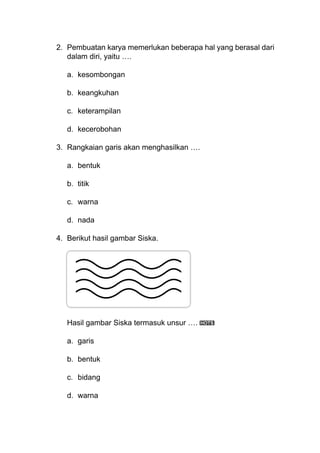 SD Seni Rupa 3 Sumatif Tengah Semester.pdf