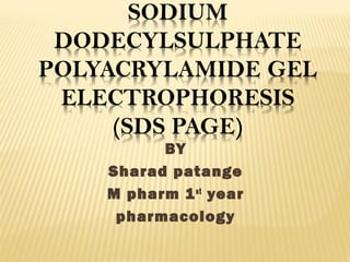 BY
Sharad patange
M pharm 1st
year
pharmacology
 