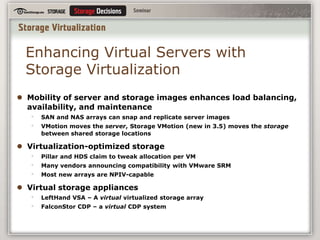 SAN Virtualization Products