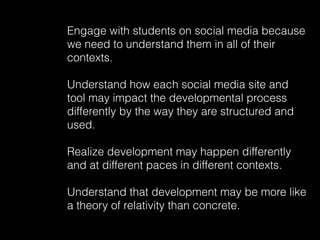 Understanding Digital Student Development