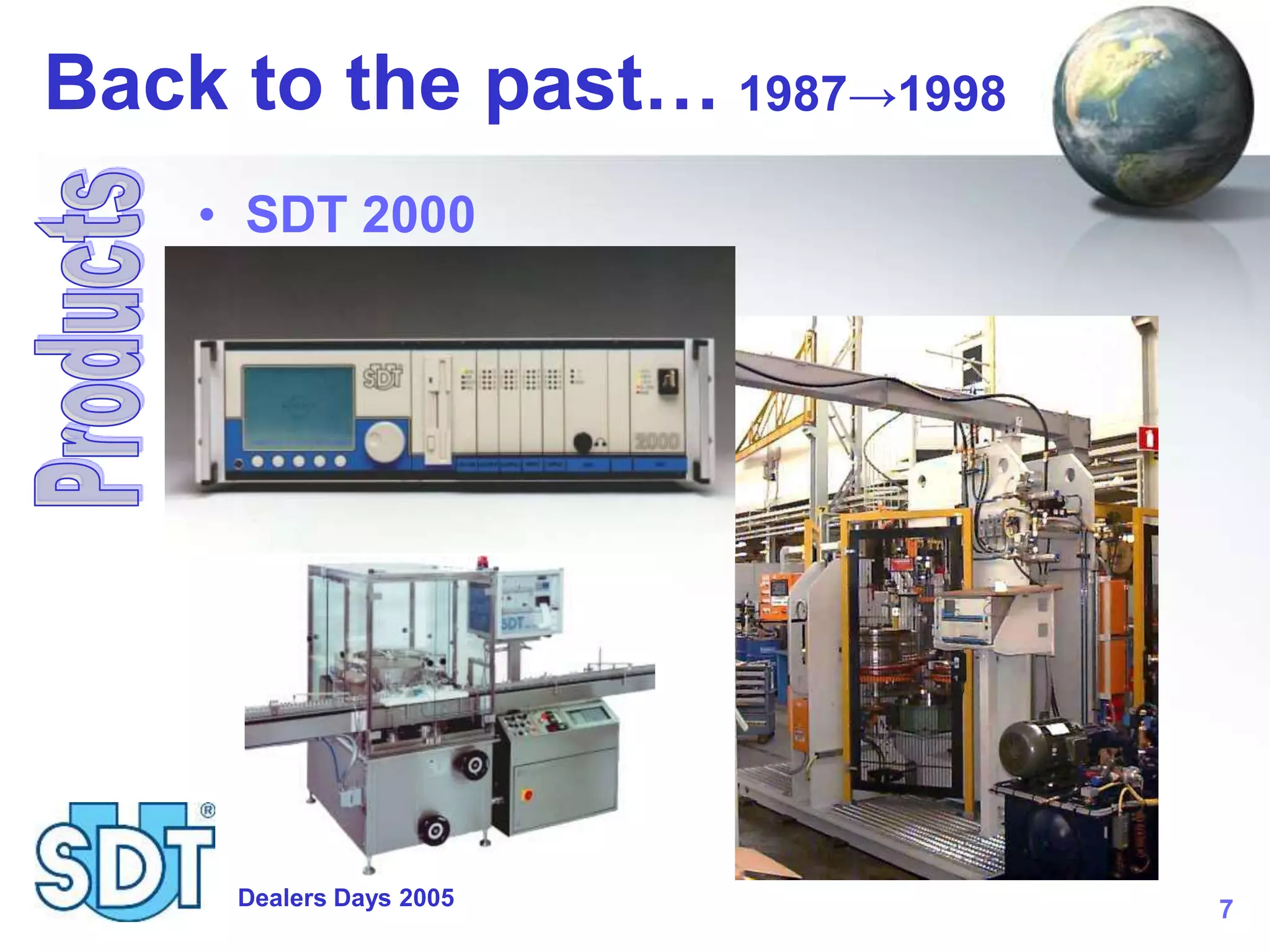 Dealers Days 2005 7
Back to the past…
• SDT 2000
1987→1998
 