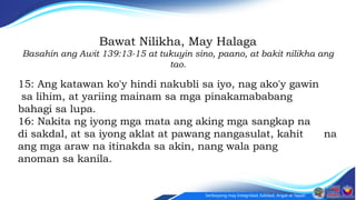 Pananampalataya Bilang Gabay sa Pag-iingat sa Sarili: Isang Aralin sa ...