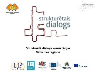 Strukturētā dialoga konsultācijas
Vidzemes reģionā
 