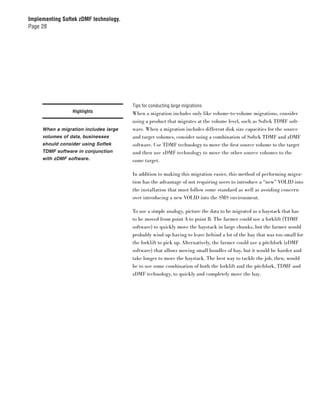 Implementing Softek zDMF technology. | PDF