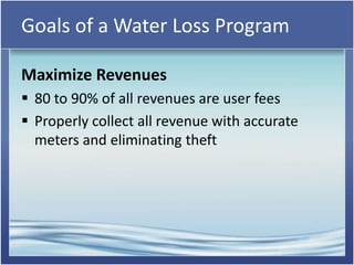Water Loss - A Business Case for Action | PPTX
