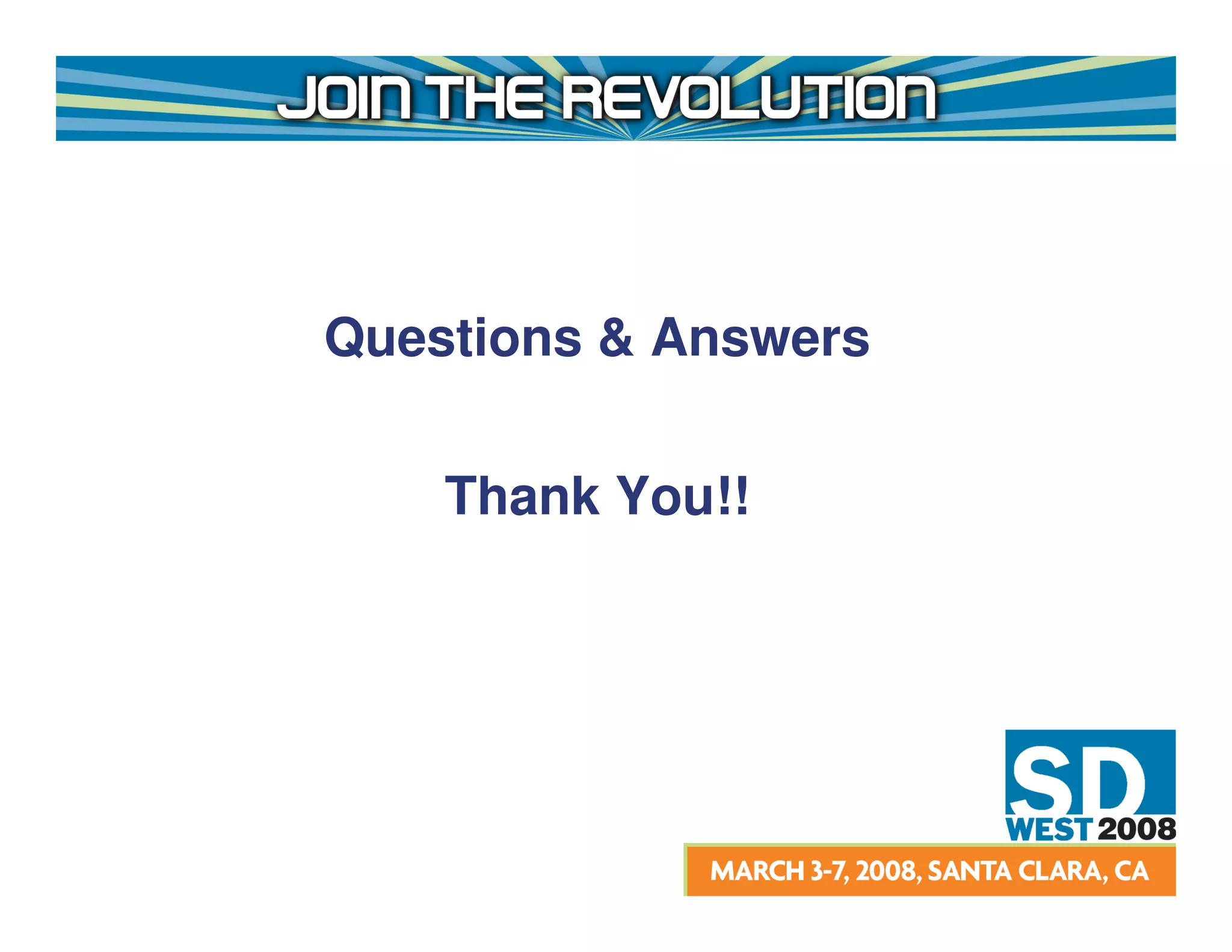 Questions & Answers


    Thank You!!
 