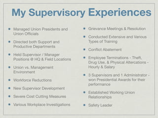 SDW Training - &quot;What It Takes To Be A Supervisor&quot; - Keynote