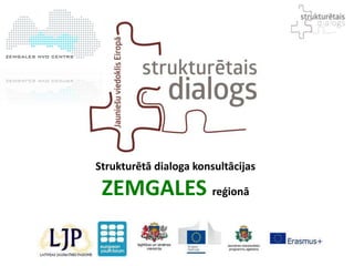 Strukturētā dialoga konsultācijas
ZEMGALES reģionā
 