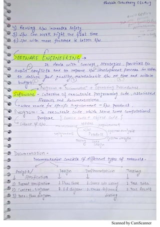 Software Engineering Se Vtu Notes Download – VEKR