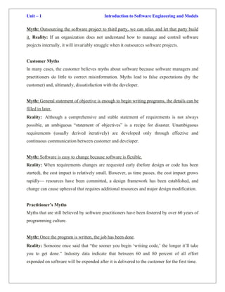 Introduction to Software Engineering and Development Models | DOCX