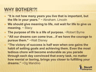 Features / benefits of the ProgramDesigned to produce life-changing resultsWe take your journey one step at a timeLearn to understand your values, set priorities, create an action plan, hold yourself accountableLearn to balance your life, improve relationships, communicate with confidence and achieve goalsAlign your core values with your life’s goals to result in an integrity-based and authentic life!