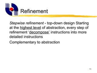 Stepwise Refinement Explained Se ii unit2-software_design_principles | PPT