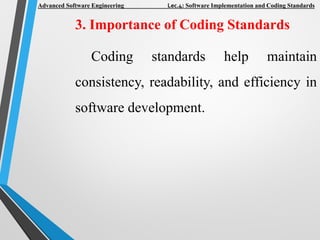 Comprehensive Guide to Software Implementation and Coding Standards for ...