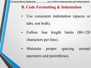 Comprehensive Guide to Software Implementation and Coding Standards for ...