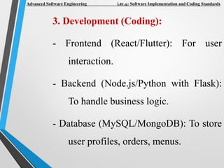Comprehensive Guide to Software Implementation and Coding Standards for ...