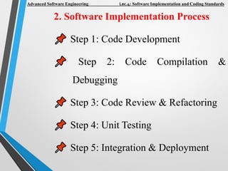 Comprehensive Guide to Software Implementation and Coding Standards for ...