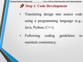 Comprehensive Guide to Software Implementation and Coding Standards for ...
