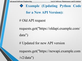 Comprehensive Guide to Software Maintenance and Evolution in Advanced ...