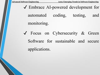 Emerging Trends in Advanced Software Engineering: AI, Cloud, and Beyond ...