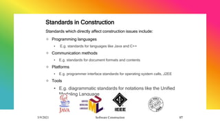 SE - Lecture 6 - Software Design n Construction.pptx