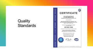 Quality
Standards
 