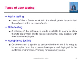 software engineering: Software Testing Software Evolution | PPTX