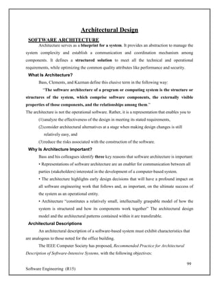 Descriptions Communication Software Engineering Software Engineering notes with all diagrams | PDF