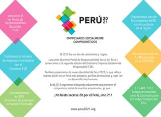 Perú 2021 - Logros 2012