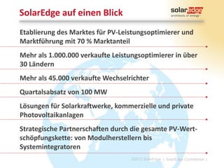 Kurze Vorstellung SolarEdge

©2013 SolarEdge

|3

 