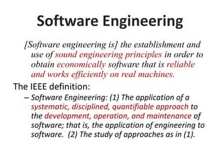 Introduction to Software Engineering | PPTX